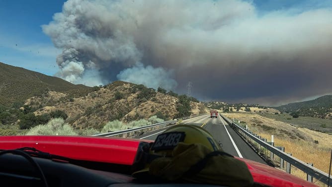 Smoke from the Madre Fire successful  San Luis Obispo County, California connected  July 2, 2025.