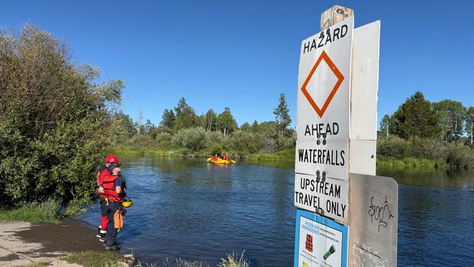 Rescue operations in Deschutes County Oregon after six individuals went over Dillon Falls Saturday, July 19, 2025.
