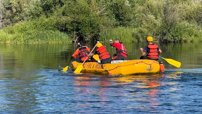 Rescue operations in Deschutes County Oregon after six individuals went over Dillon Falls Saturday, July 19, 2025.