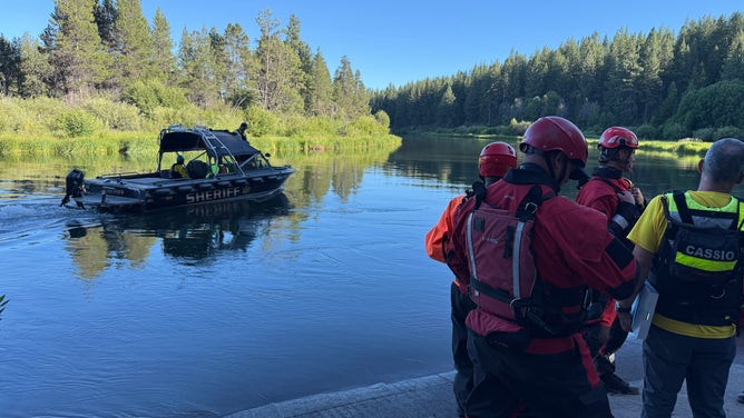 Rescue operations in Deschutes County Oregon after six individuals went over Dillon Falls Saturday, July 19, 2025.