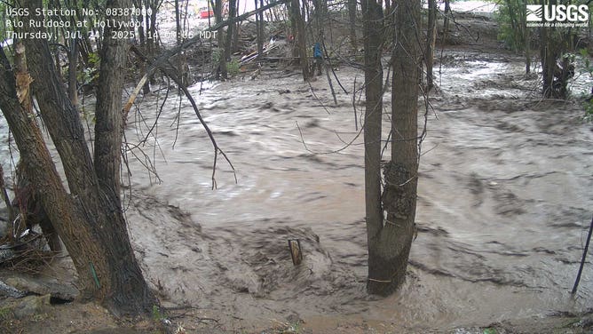 Flash flooding in Rudioso, N.M.