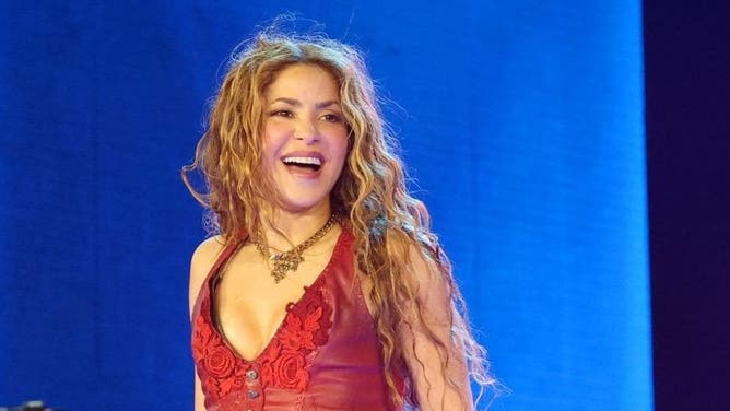 Shakira performs onstage during Shakira: Las Mujeres Ya No Lloran World Tour - Miami at Hard Rock Stadium on June 06, 2025 in Miami Gardens, Florida.