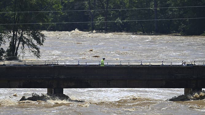 First named Tropical Storm Chantal brings devastation and flooding to central North Carolina and the Chapel Hill area in Chapel Hill, North Carolina, United States on July 7, 2025.
