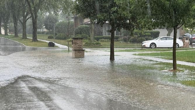 Flooding in the Chicago suburb of Willowbrook.