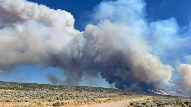 Smoke from the White Sage Fire.