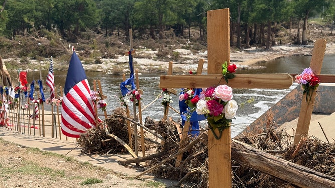 A riverside memorial in Kerrville, Texas, is steadily becoming a central gathering point for the community to mourn and remember those taken by the recent floods.