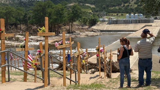 The Riverside Memorial in Kerrville, Texas, is steadily becoming a central gathering point for the community to mourn and remember those taken by the recent floods.
