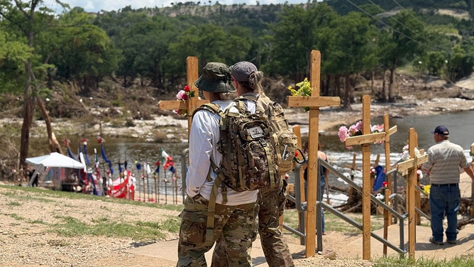 The Riverside Memorial in Kerrville, Texas, is steadily becoming a central gathering point for the community to mourn and remember those taken by the recent floods.