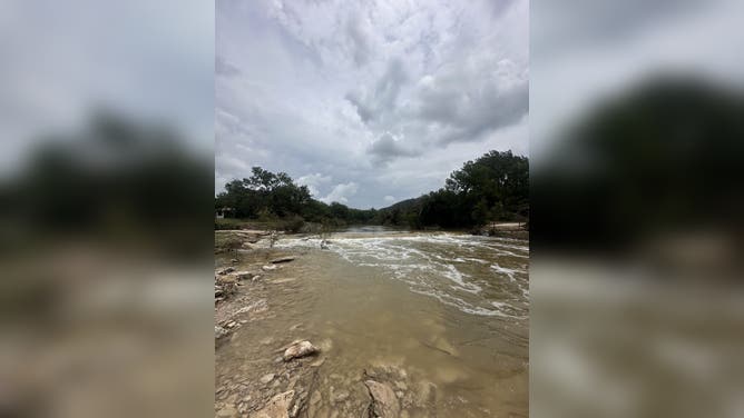 Photo of the floodwaters in Jonestown, Texas.