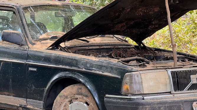 Flood damage in Chapel Hill, North Carolina, on Wednesday.