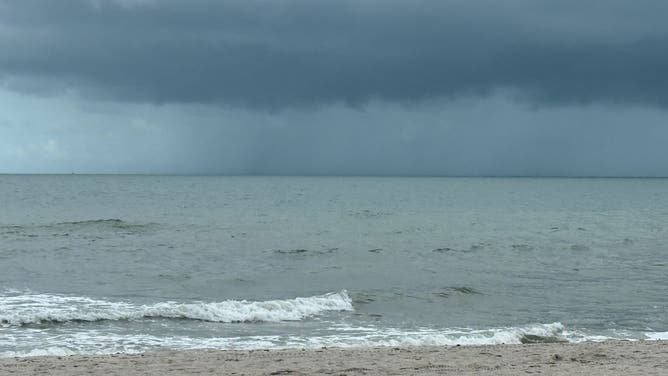 Stormy skies hover implicit    the beaches successful  Naples, Florida connected  July 3, 2025.