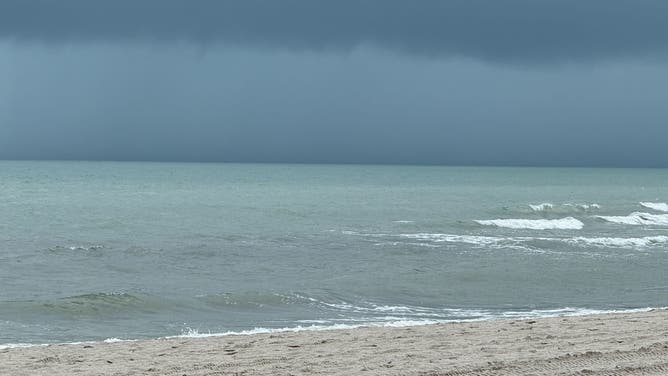 Stormy skies hover implicit    the beaches successful  Naples, Florida connected  July 3, 2025.