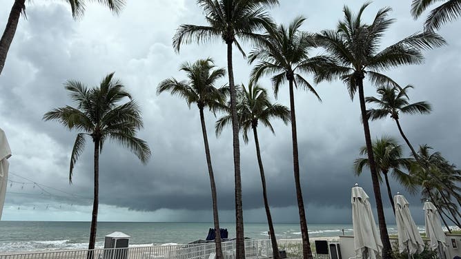 Stormy skies hover implicit    the beaches successful  Naples, Florida connected  July 3, 2025.