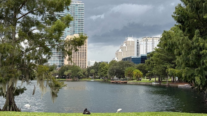 Torrential rain and relentless downpours from Invest 93L are already soaking parts of Florida, as dark storm clouds enveloped Orlando this Tuesday morning.