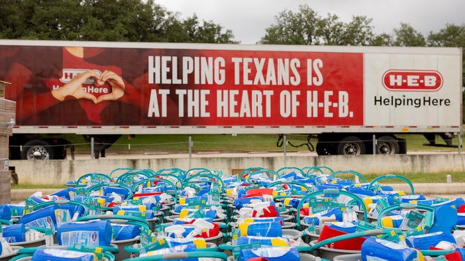 H-E-B supply truck.