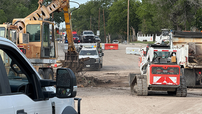 Crews begin the cleanup process after historic and deadly flooding in Texas.