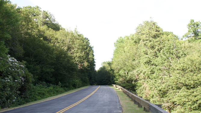 Road repairs completed at milepost 306.8 Slope and road repairs completed at milepost 306.8 near Beacon Heights, NC following Hurricane Helene damage.