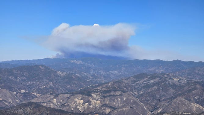 Smoke from the Madre Fire successful  San Luis Obispo County, California connected  July 2, 2025.