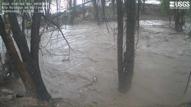 USGS camera along the Rio Ruidoso in Hollywood, New Mexico