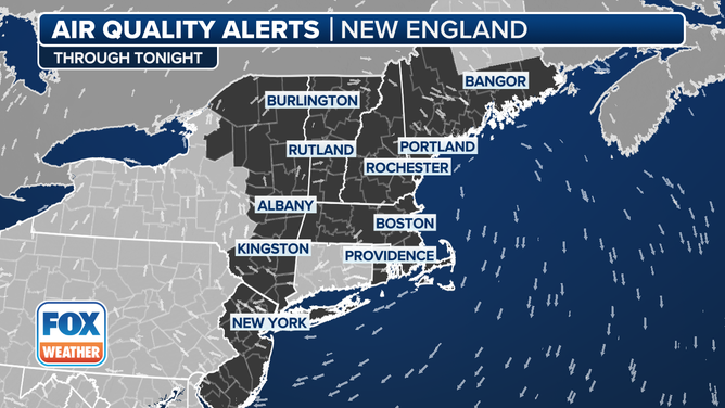 Northeast Air Quality Alerts