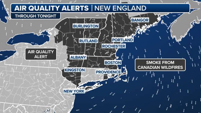 Northeast Air Quality Alerts