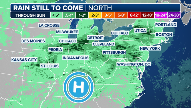 North Rainfall Forecast