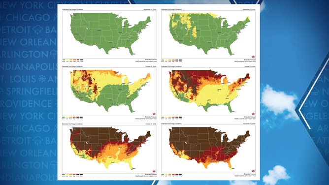 2025 fall foliage predictions from Explore Fall.