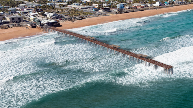 Artist rendering of the rebuilt Flagler Beach Pier.