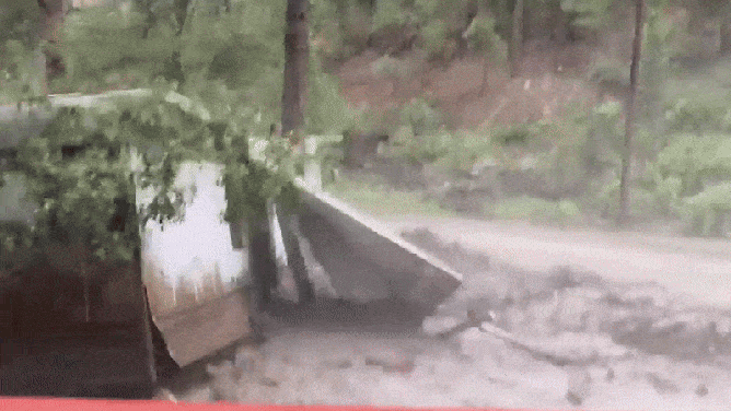 Mobile Home Swept Away in Ruioso