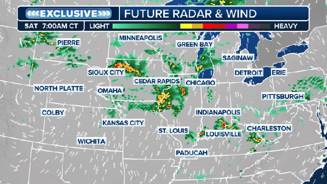 Saturday future forecast animation