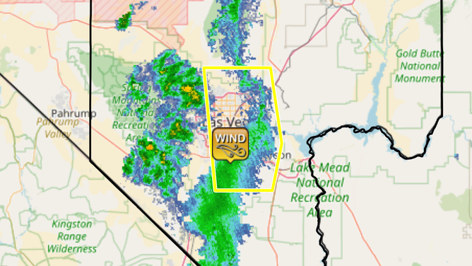 Las Vegas radar from 7/1/2025.