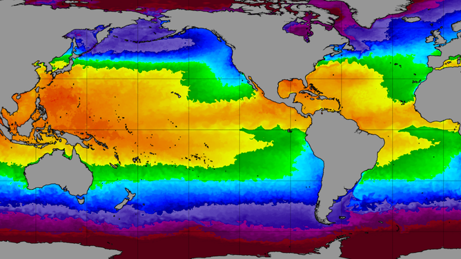 World water temperatures on 7/10/2025