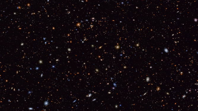 The JADES Deep Field uses observations taken by NASA’s James Webb Space Telescope as part of the JADES (JWST Advanced Deep Extragalactic Survey) program. A team of astronomers studying JADES data identified about 80 objects that changed in brightness over time. Most of these objects, known as transients, are the result of exploding stars or supernovae. Prior to this survey, only a handful of supernovae had been found above a redshift of 2, which corresponds to when the universe was only 3.3 billion years old — just 25% of its current age.