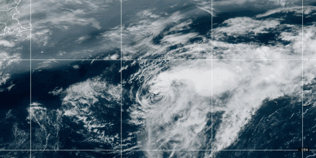 Tropical Storm Dexter tracking map