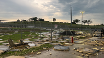 Watch: Video shows moment straight-line winds tear roof from Nebraska State Penitentiary