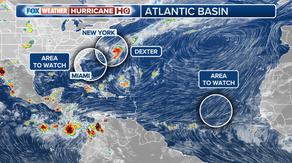 Daily Weather Update from FOX Weather: Atlantic awakens with Tropical Storm Dexter, 2 other areas to watch