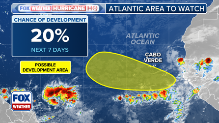 Area to watch for possible tropical development bubbles up in Atlantic Ocean