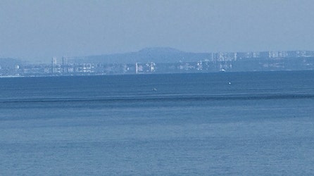 Canadian skyline appears scrambled due to spooky mirage