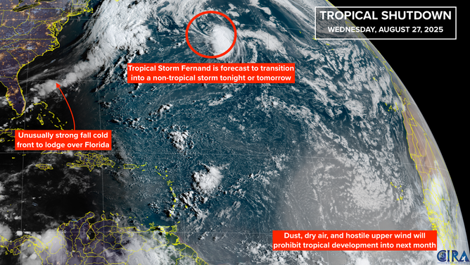 This satellite image provides a look at the tropical Atlantic basin.