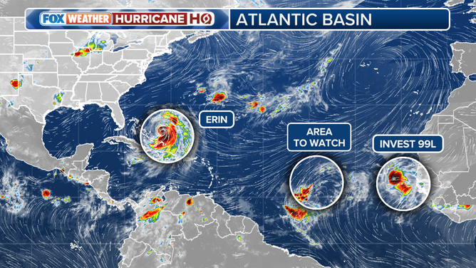 This graphic provides an overview of the tropical Atlantic basin on Aug. 19, 2025.