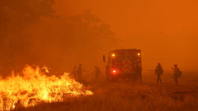 Scenes from the Pickett Fire in Napa County, California.