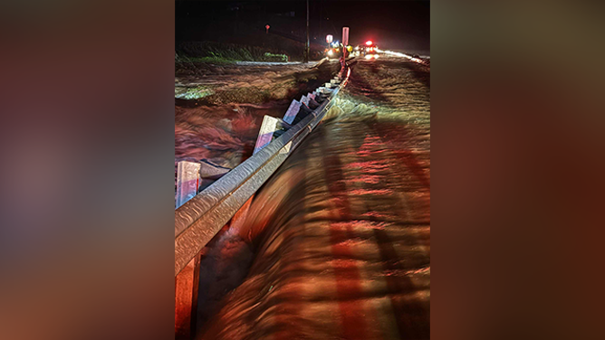 This image shared by the Turkey Heaven Volunteer Fire Department shows flooding that took place in Cleburne County on Sunday, Aug. 4, 2025.
