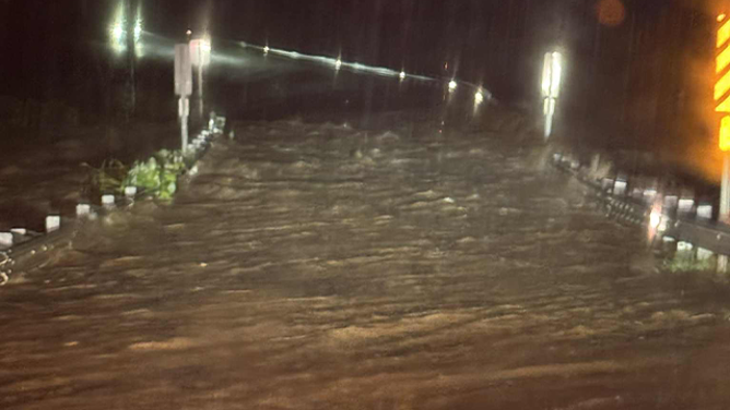 This image shared by the Turkey Heaven Volunteer Fire Department shows flooding that took place in Cleburne County on Sunday, Aug. 4, 2025.