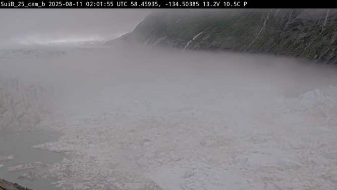 This image shows Suicide Basin in Alaska.