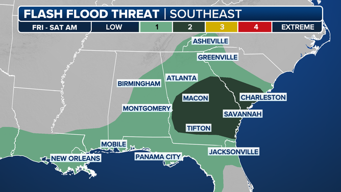 Friday Flash Flood Risk