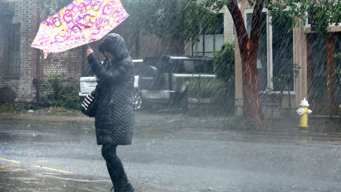 Heavy rain in Charleston