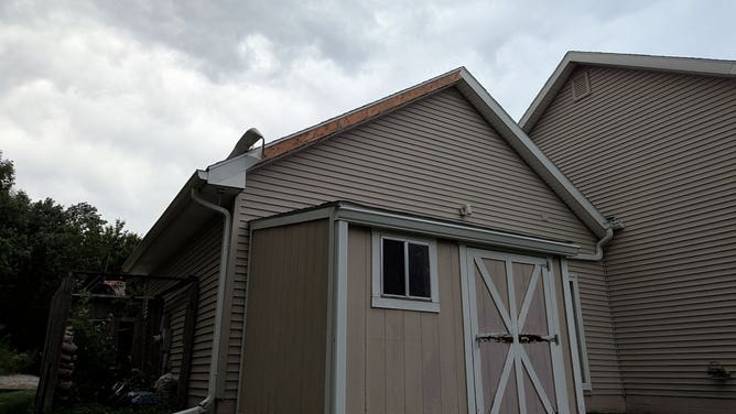 Storm damage in Gretna, Nebraska.