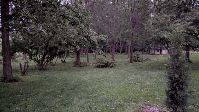 Storm damage in Gretna, Nebraska.