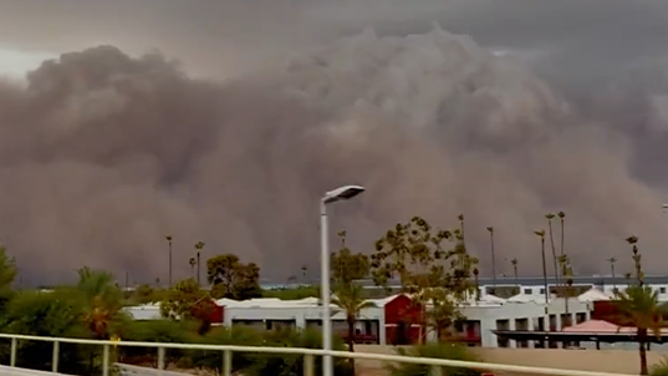 This photo shows a massive dust storm, known as a haboob, sweeping across Phoenix on Aug. 25, 2025.