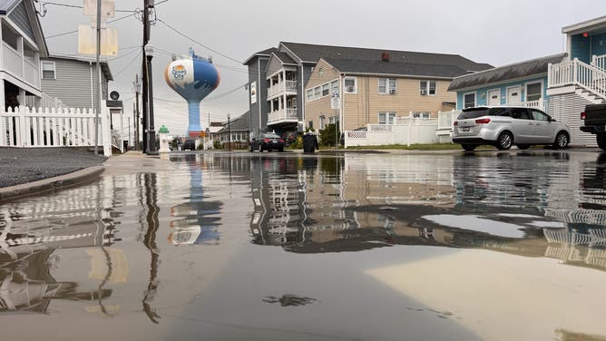 Rough surf in Ocean City, Maryland on Aug. 21, 2025 due to Hurricane Erin.